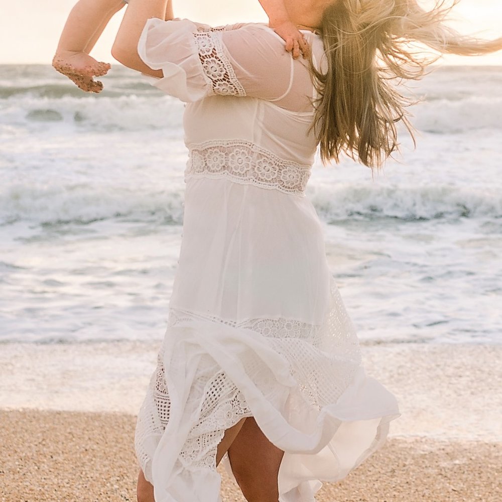 Silky White Button Up Dress